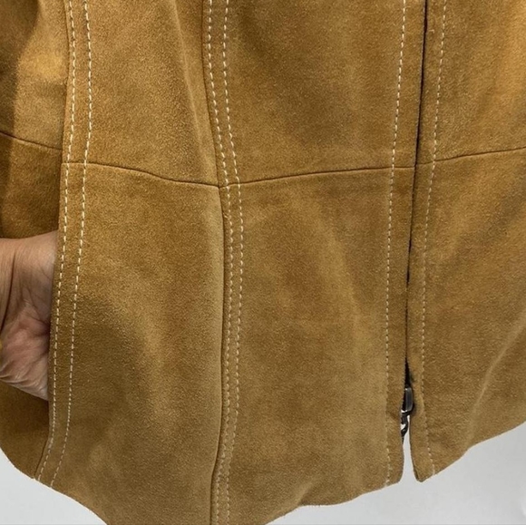 MARK EISEN SUEDE ZIPPER JACKET  XL - Picture 4 of 9